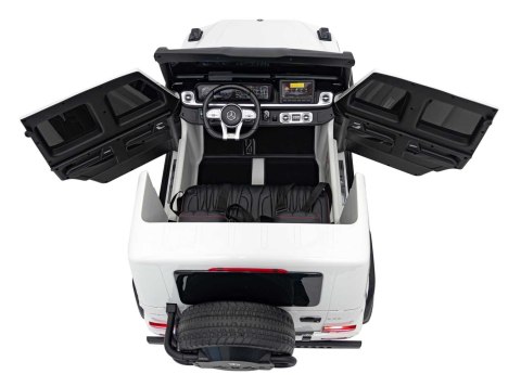 Pojazd Mercedes Benz G63 AMG XXL STRONG Biały Pojazd Mercedes Benz G63 AMG XXL STRONG Biały