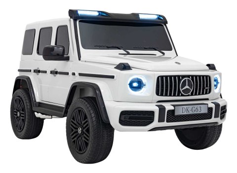 Pojazd Mercedes Benz G63 AMG XXL STRONG MP4 Biały Pojazd Mercedes Benz G63 AMG XXL STRONG MP4 Biały