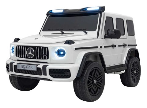 Pojazd Mercedes Benz G63 AMG XXL STRONG MP4 Biały Pojazd Mercedes Benz G63 AMG XXL STRONG MP4 Biały