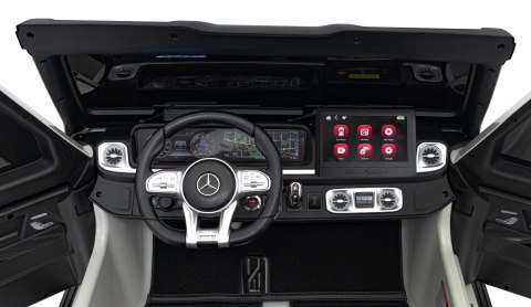 Pojazd Mercedes Benz G63 AMG XXL STRONG MP4 Biały Pojazd Mercedes Benz G63 AMG XXL STRONG MP4 Biały