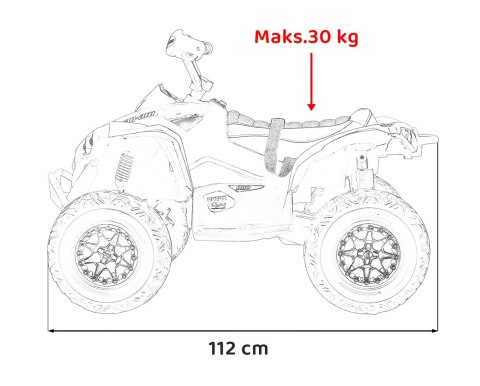 Quad Maverick ATV Żółty Quad Maverick ATV Żółty
