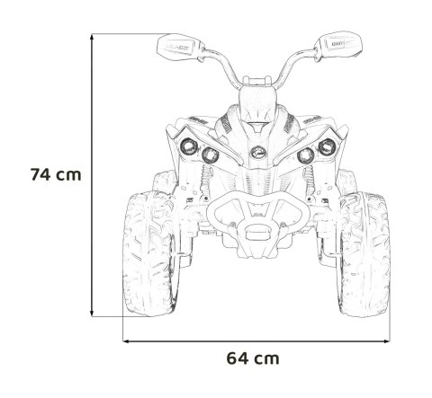 Quad Maverick ATV Żółty Quad Maverick ATV Żółty