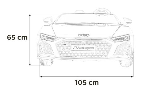 Pojazd Audi Spyder R8 LIFT STRONG Biały Pojazd Audi Spyder R8 LIFT STRONG Biały