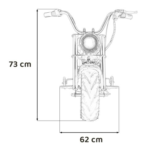 Pojazd Motorek Chopper Warrior Niebieski Pojazd Motorek Chopper Warrior Niebieski