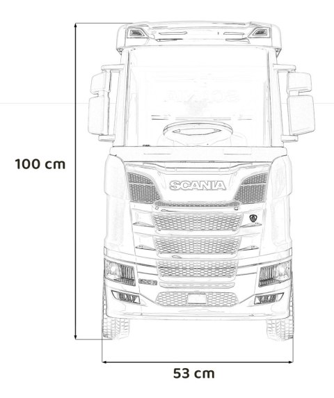 Pojazd Scania R-SERIE Czerwony Pojazd Scania R-SERIE Czerwony
