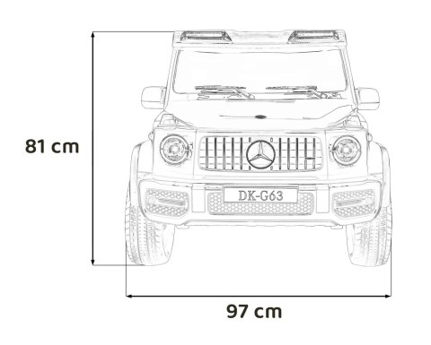 Pojazd Mercedes Benz G63 AMG XXL MP4 Czerwony Pojazd Mercedes Benz G63 AMG XXL MP4 Czerwony