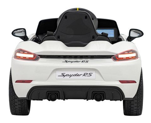 Pojazd Porsche Spyder RS 718 Biały MP4 Pojazd Porsche Spyder RS 718 Biały MP4