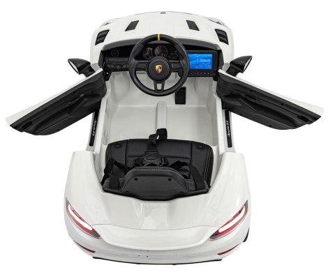 Pojazd Porsche Spyder RS 718 Biały MP4 Pojazd Porsche Spyder RS 718 Biały MP4