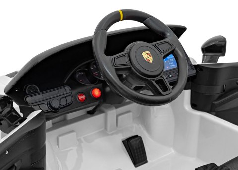 Pojazd Porsche Spyder RS 718 Biały MP4 Pojazd Porsche Spyder RS 718 Biały MP4