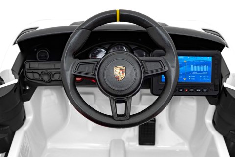 Pojazd Porsche Spyder RS 718 Biały MP4 Pojazd Porsche Spyder RS 718 Biały MP4
