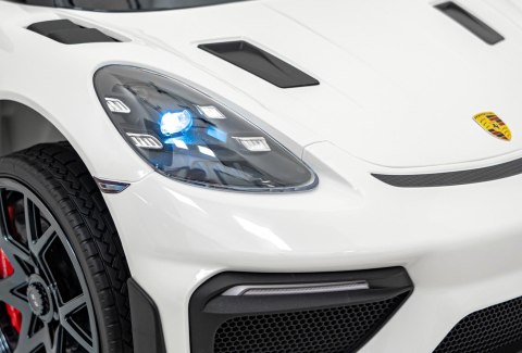 Pojazd Porsche Spyder RS 718 Biały MP4 Pojazd Porsche Spyder RS 718 Biały MP4