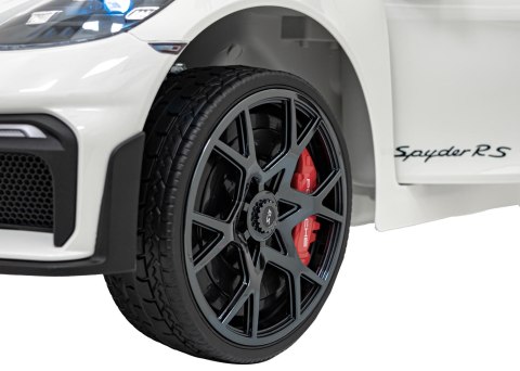 Pojazd Porsche Spyder RS 718 Biały MP4 Pojazd Porsche Spyder RS 718 Biały MP4