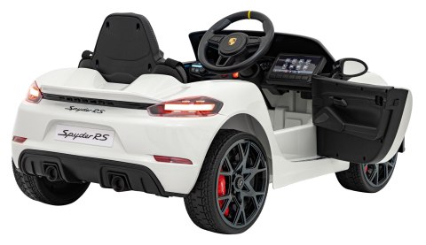 Pojazd Porsche Spyder RS 718 Biały Pojazd Porsche Spyder RS 718 Biały