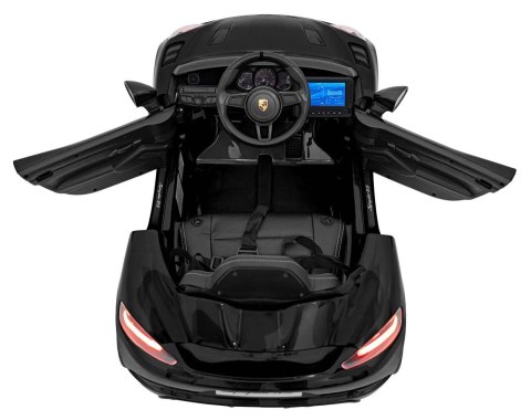 Pojazd Porsche Spyder RS 718 Czarny MP4 Pojazd Porsche Spyder RS 718 Czarny MP4