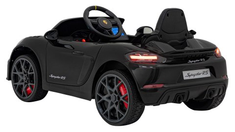 Pojazd Porsche Spyder RS 718 Czarny MP4 Pojazd Porsche Spyder RS 718 Czarny MP4