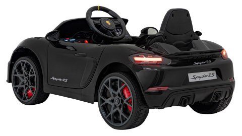 Pojazd Porsche Spyder RS 718 Czarny Pojazd Porsche Spyder RS 718 Czarny