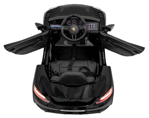 Pojazd Porsche Spyder RS 718 Czarny Pojazd Porsche Spyder RS 718 Czarny