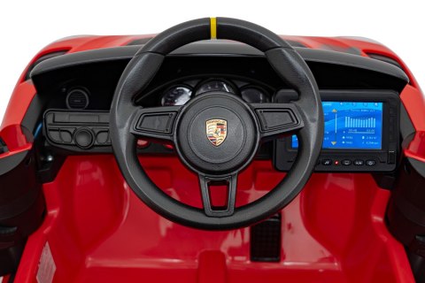 Pojazd Porsche Spyder RS 718 Czerwony MP4