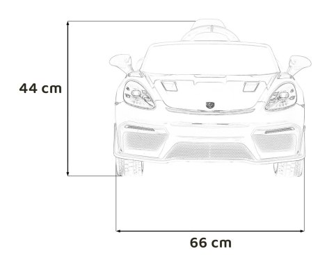 Pojazd Porsche Spyder RS 718 Różowy Pojazd Porsche Spyder RS 718 Różowy