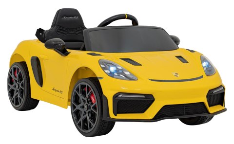 Pojazd Porsche Spyder RS 718 Żółty MP4 Pojazd Porsche Spyder RS 718 Żółty MP4