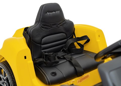 Pojazd Porsche Spyder RS 718 Żółty MP4 Pojazd Porsche Spyder RS 718 Żółty MP4