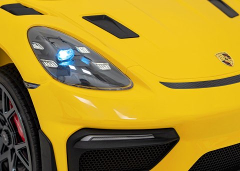 Pojazd Porsche Spyder RS 718 Żółty MP4 Pojazd Porsche Spyder RS 718 Żółty MP4