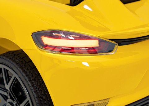 Pojazd Porsche Spyder RS 718 Żółty MP4 Pojazd Porsche Spyder RS 718 Żółty MP4
