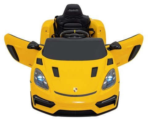 Pojazd Porsche Spyder RS 718 Żółty MP4 Pojazd Porsche Spyder RS 718 Żółty MP4