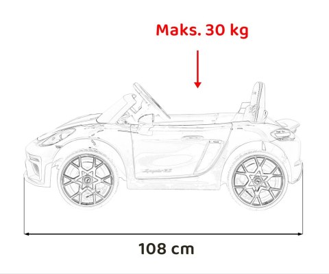 Pojazd Porsche Spyder RS 718 Żółty MP4 Pojazd Porsche Spyder RS 718 Żółty MP4