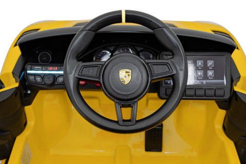 Pojazd Porsche Spyder RS 718 Żółty Pojazd Porsche Spyder RS 718 Żółty