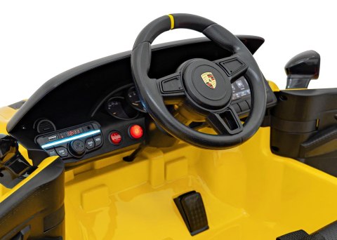 Pojazd Porsche Spyder RS 718 Żółty Pojazd Porsche Spyder RS 718 Żółty