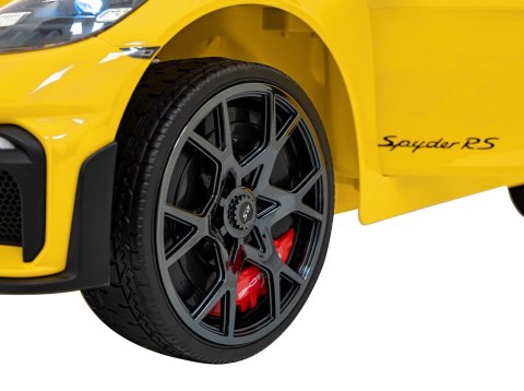 Pojazd Porsche Spyder RS 718 Żółty Pojazd Porsche Spyder RS 718 Żółty