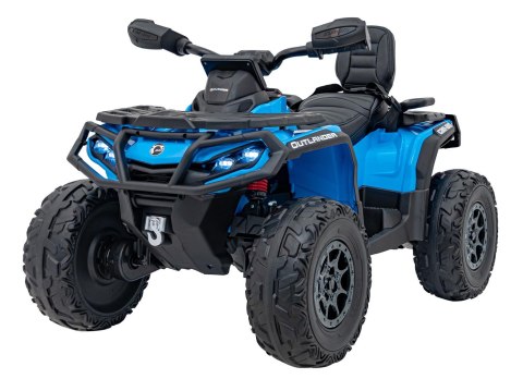 Quad Can Am Outlander ATV z Pilotem Niebieski Quad Can Am Outlander ATV z Pilotem Niebieski