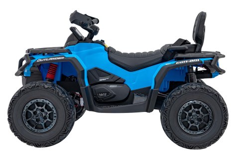 Quad Can Am Outlander ATV z Pilotem Niebieski Quad Can Am Outlander ATV z Pilotem Niebieski