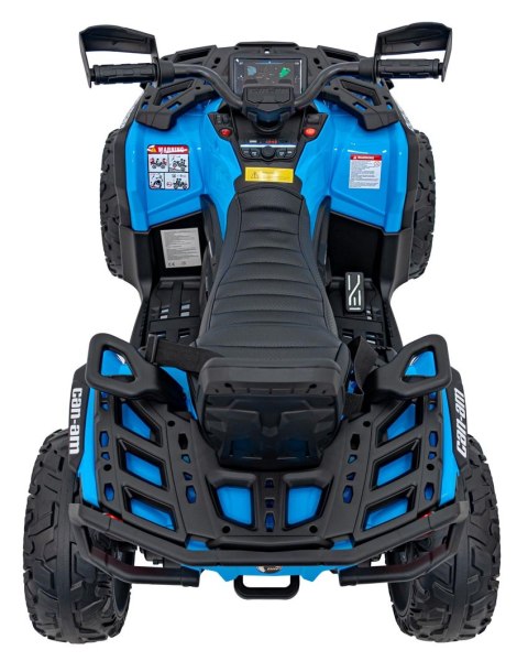 Quad Can Am Outlander ATV z Pilotem Niebieski Quad Can Am Outlander ATV z Pilotem Niebieski
