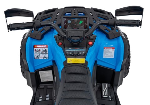 Quad Can Am Outlander ATV z Pilotem Niebieski Quad Can Am Outlander ATV z Pilotem Niebieski