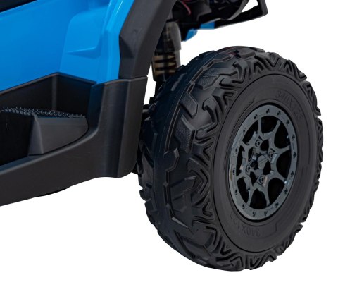 Quad Can Am Outlander ATV z Pilotem Niebieski Quad Can Am Outlander ATV z Pilotem Niebieski