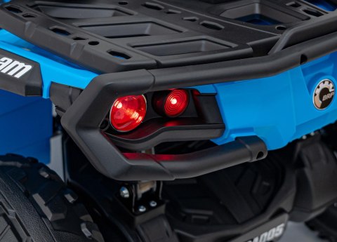 Quad Can Am Outlander ATV z Pilotem Niebieski Quad Can Am Outlander ATV z Pilotem Niebieski