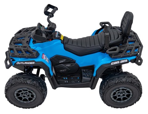 Quad Can Am Outlander ATV z Pilotem Niebieski Quad Can Am Outlander ATV z Pilotem Niebieski