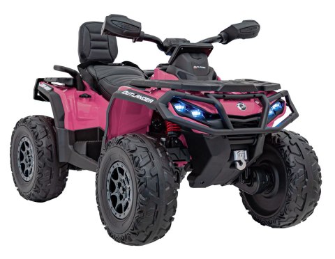 Quad Can Am Outlander ATV z Pilotem Różowy Quad Can Am Outlander ATV z Pilotem Różowy