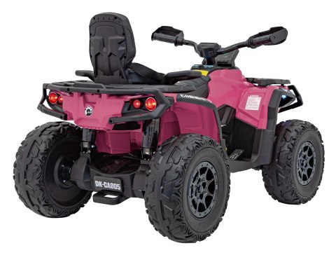 Quad Can Am Outlander ATV z Pilotem Różowy Quad Can Am Outlander ATV z Pilotem Różowy