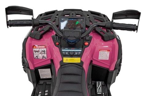 Quad Can Am Outlander ATV z Pilotem Różowy Quad Can Am Outlander ATV z Pilotem Różowy
