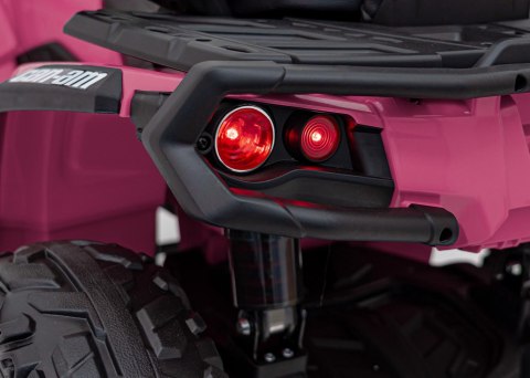 Quad Can Am Outlander ATV z Pilotem Różowy Quad Can Am Outlander ATV z Pilotem Różowy
