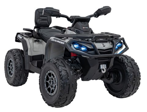 Quad Can Am Outlander ATV z Pilotem Szary Quad Can Am Outlander ATV z Pilotem Szary