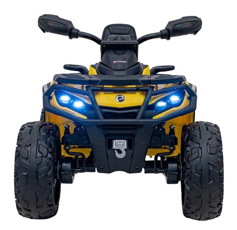 Quad Can Am Outlander ATV z Pilotem Żółty Quad Can Am Outlander ATV z Pilotem Żółty