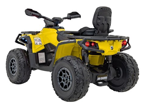 Quad Can Am Outlander ATV z Pilotem Żółty Quad Can Am Outlander ATV z Pilotem Żółty