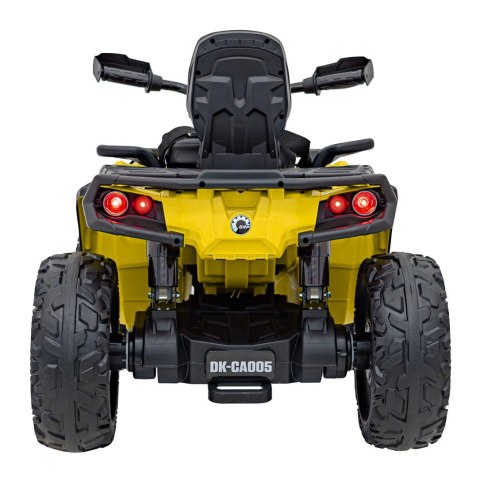 Quad Can Am Outlander ATV z Pilotem Żółty Quad Can Am Outlander ATV z Pilotem Żółty