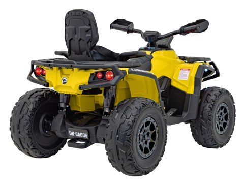 Quad Can Am Outlander ATV z Pilotem Żółty Quad Can Am Outlander ATV z Pilotem Żółty