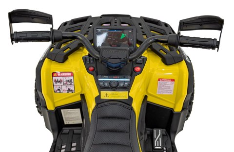 Quad Can Am Outlander ATV z Pilotem Żółty Quad Can Am Outlander ATV z Pilotem Żółty