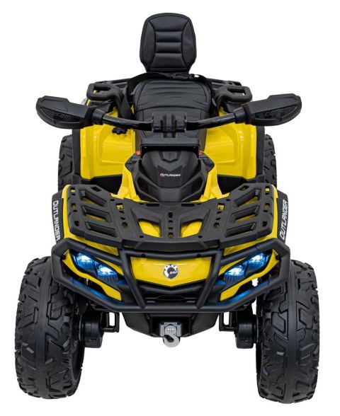 Quad Can Am Outlander ATV z Pilotem Żółty Quad Can Am Outlander ATV z Pilotem Żółty